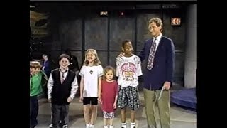 Kids Tell Jokes on Letterman June 9 1992 [upl. by Artined]