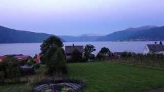 Dinner at Cider Huset in Balestrand Norway August 14 2012 [upl. by Ahsienroc157]