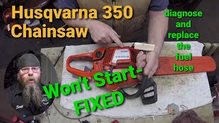 Husqvarna 350 Chainsaw Wont StartFixed [upl. by Roselin975]