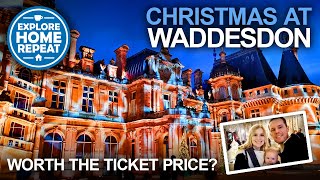 Waddesdon Manor at Christmas  House Tour amp Light Trails  Day Out Review  Travel Vlog [upl. by Aleakcim237]