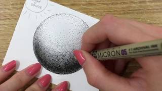 How to Draw Using Dots Stippling Tutorial  for Beginners [upl. by Vasquez933]