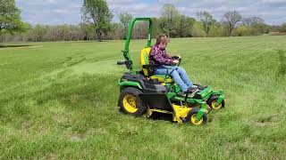 Wes learns to use a zeroturn mower [upl. by Aldus461]