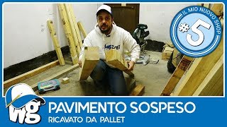 Pavimento sospeso ricavato da pallet [upl. by Fulmis317]