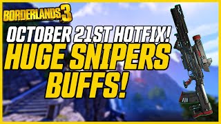 ALL SNIPERS BUFFED  New Community Event  Borderlands 3 Oct 21st Hotfix [upl. by Reinold659]