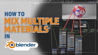 HOW TO MIX TWO OR MORE MATERIAL SHADERS TOGETHER IN BLENDER [upl. by Eimorej]