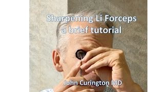 Sharpening Li vasectomy forceps [upl. by Ailemap]