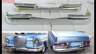 Mercedes W111 W112 Fintail Saloon bumpers [upl. by Sudderth]