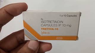 Tretiva 10 Capsule  Isotretinoin Capsules Ip 10 mg Uses  Tretiva 10 Mg Capsule Uses Side effects [upl. by Keheley]