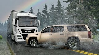 Realistic Hydroplane and Icy Crashes 02  BeamNGdrive [upl. by Ffej996]