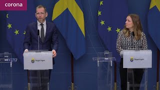 Pressträff med socialminister Jakob Forssmed och Folkhälsomyndigheten torsdag 5 januari 2023 [upl. by Ferrigno]