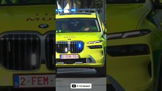 MUG Brugge met HOGE SNELHEID naar een spoedmelding highspeed emergency doctor brugge bmw [upl. by Ogren]