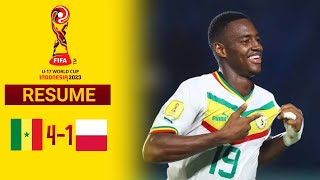 Sénégal vs Pologne  41  Résumé  Coupe du Monde U17 2023 [upl. by Dhu]