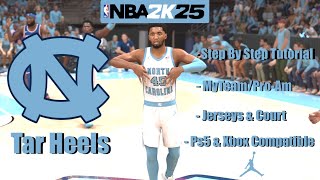 NBA 2k25  Best MyTeamProAm Jerseys  North Carolina Tar Heels [upl. by Devitt]