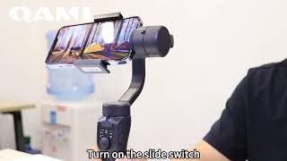 F8 Handheld 3Axis Gimbal Phone Holder Anti Shake Video Record Stabilizer [upl. by Llemar]