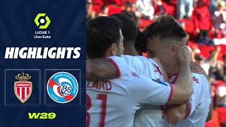 AS MONACO  RC STRASBOURG ALSACE 4  3  Highlights  ASM  RCSA  20222023 [upl. by Adnilasor]