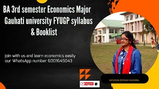 Gauhati university 3rd semester Economics Major  Syllabus  FYUGP [upl. by Maxie]