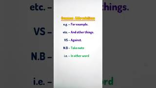 COMMON Abbreviations You Never Knew Existed [upl. by Hance]