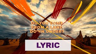 Luude feat Colin Hay  Down Under Official Lyric Video HD [upl. by Tonneson]