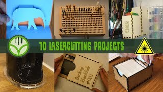 10 projects for the laser cutter [upl. by Attennod]