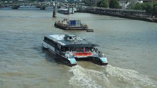 River Thames ferries at Blackfriars 3924 [upl. by Yarod]