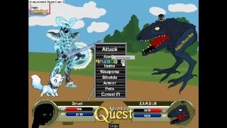 Adventure Quest Battleon Zeruel lv 130 in Thunder Mountain [upl. by Ela435]