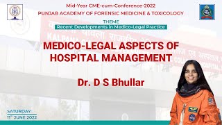 MedicoLegal Aspects of Hospital Management  Dr D S Bhullar [upl. by Letnuhs89]