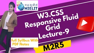 9 tutorial of w3css  W3CSS Responsive Fluid Grid  mcawali viral computer [upl. by Truk392]