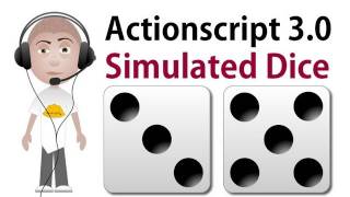 Actionscript 30 Simulated Dice Throw Tutorial for AS3 Flash Game Programming [upl. by Haiel]