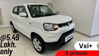 Maruti s presso top model 2023  ₹549 lakh 🔥😳 s presso vxi plus 2023 [upl. by Anavas]