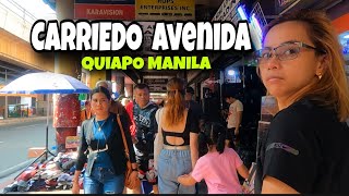 Real Life in Manila Carriedo Avenida Rizal Avenue Quiapo Walking Tour Philippines 🇵🇭 [upl. by Ykcin]