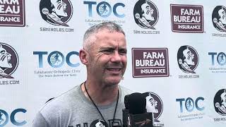 Mike Norvell underwhelmed by offensive performance on Wednesday [upl. by Dorella]