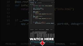 Shorts  Web Dev With Flask programming webdevelopment webdeveloper pythonflask [upl. by Accemahs]