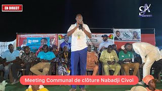 LIVE SEDO ACTU 🔴 Meeting Communal de clôture Nabadji Civol [upl. by Ennoira]