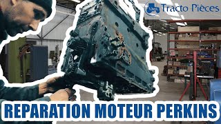 Changement dun bloc moteur PERKINS 100440T [upl. by Evvy]