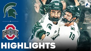 Michigan State vs Ohio State  NCAA College Hockey  Highlights  November 09 2024 [upl. by Adniroc275]