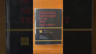 Exegetical Dictionary of the New Testament [upl. by Oinotnas715]