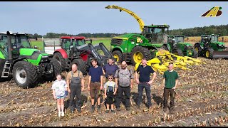 Maishäckseln 2024 Futter für die Milchkühe Familienbetrieb aus Niedersachsen Maisernte harvest corn [upl. by Hsirt]