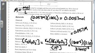 Preparation and Properties of Buffer Solutions Lab Explanation [upl. by Nalyac681]