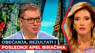 Aleksandar Vučić pred izbornu tišinu Obećanja rezultati i poslednji apel biračima I URANAK1 [upl. by Arfihs]