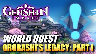 Genshin Impact  Orobashis Legacy Part I World Quest Guide [upl. by Haleeuqa]