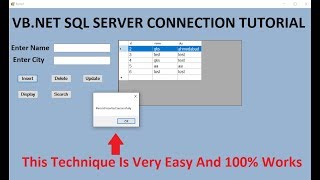 VBNET insert update delete view and search data with SQL database WITH CODE [upl. by Ashlee774]