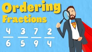 Ordering Fraction With Different Denominators [upl. by Florry]