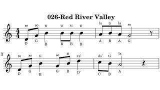 026Red River Valley music sheet [upl. by Rudolf16]