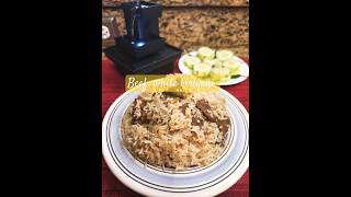 Beef biriyani gorur mangsher shada biriyani recipe in rice cooker [upl. by Sleinad461]