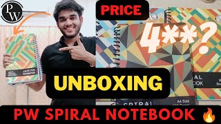 Unboxing Physics Wallah Spiral Notebooks 📚Honest review Worth it or Not [upl. by Cuthburt947]