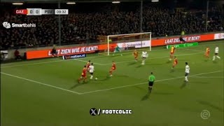 Goal Sergino Dest  Go Ahead Eagles 01 PSV [upl. by Ahgem]