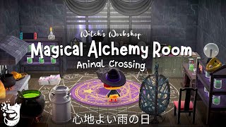 Witchs Workshop Magical Alchemy Room 🪄⚗️amp Cozy Rainy Day Ambience in Animal Crossing ⛈️🪄 [upl. by Brost]