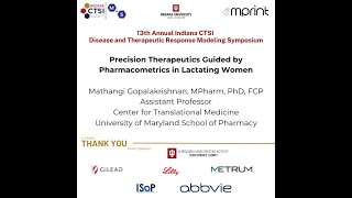 13th Annual DTRMPS Precision Therapeutics Guided by Pharmacometrics in Lactating Women [upl. by Nimajneb600]