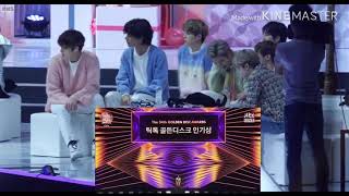 GDA 2020 BTS reaction GIDLE on the screen [upl. by Alicia444]