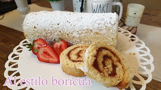 Receta de Brazo Gitano de Puerto Rico [upl. by Florry639]